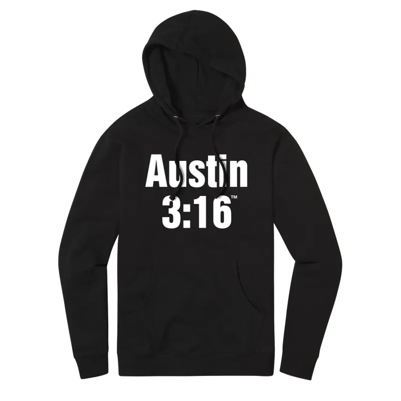 Men's Black "Stone Cold" Steve Austin 3:16 Pullover Hoodie sold by WWE