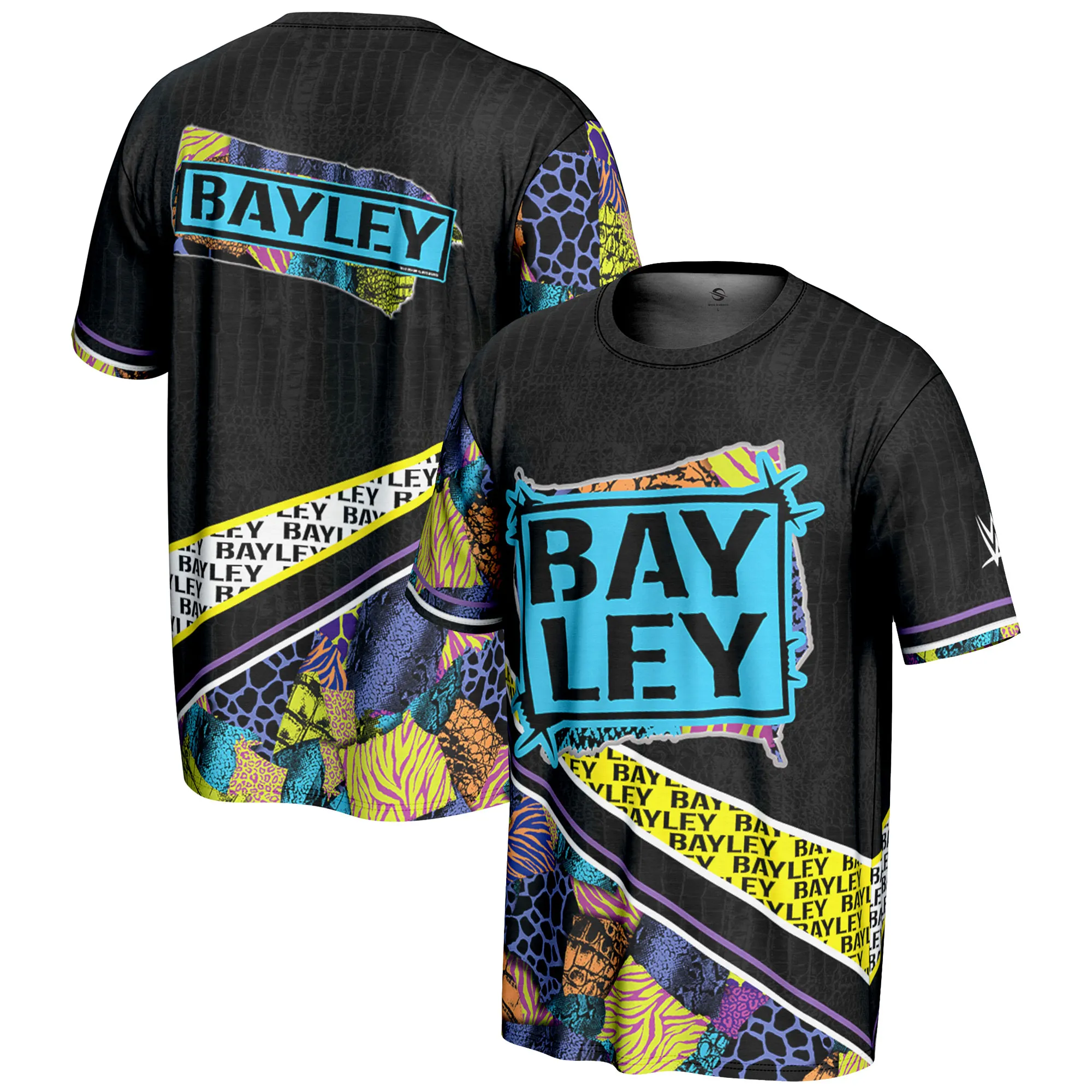 Men's ProSphere Black Bayley T-Shirt sold by WWE