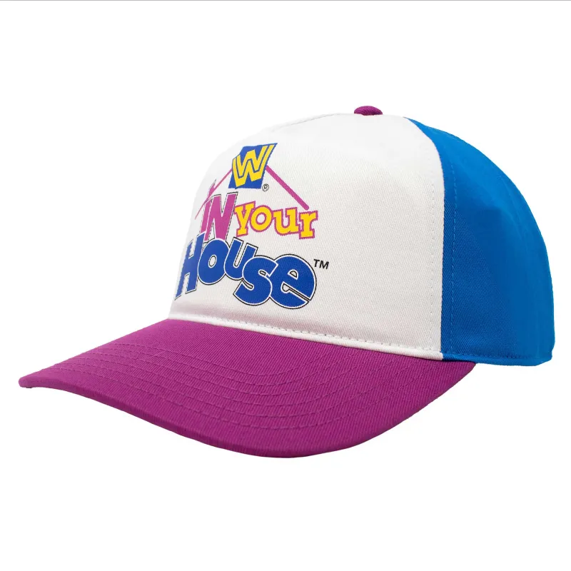 Men's Ripple Junction  White/Purple In Your House Adjustable Hat sold by WWE