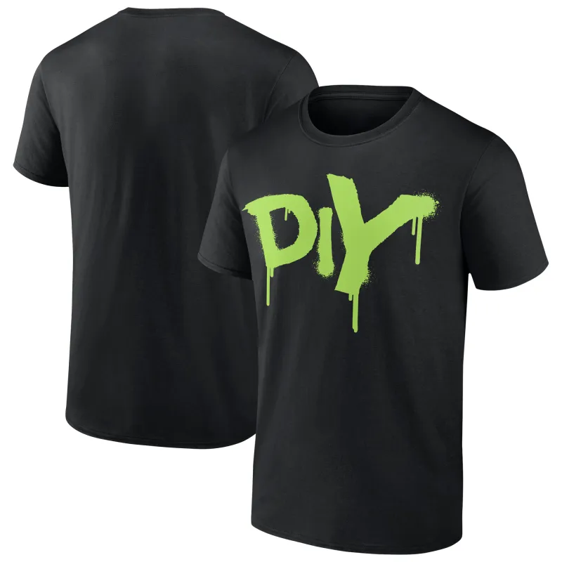 Men's Black Johnny Gargano & Tommaso Ciampa DIYX T-Shirt sold by WWE