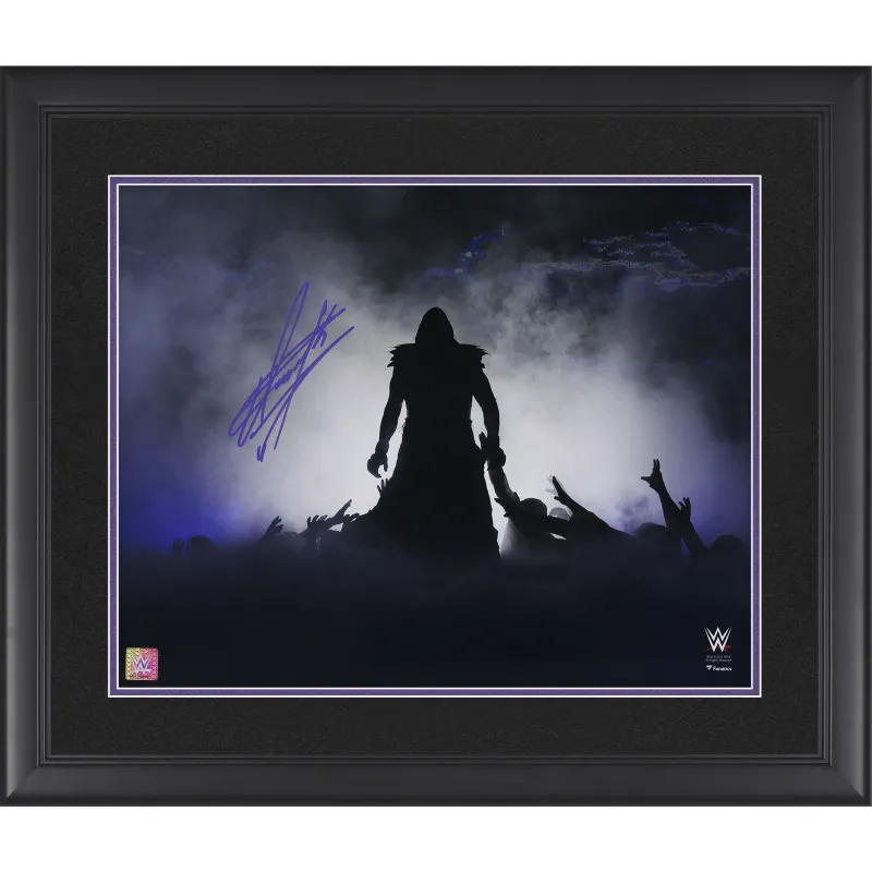 The Undertaker WWE Autographed Framed 16" x 20" WrestleMania 29 Entrance Photograph sold by WWE