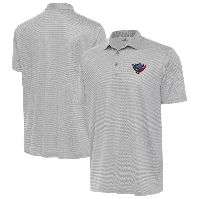 Men's  Antigua Gray Cody Rhodes Rings Polo sold by WWE