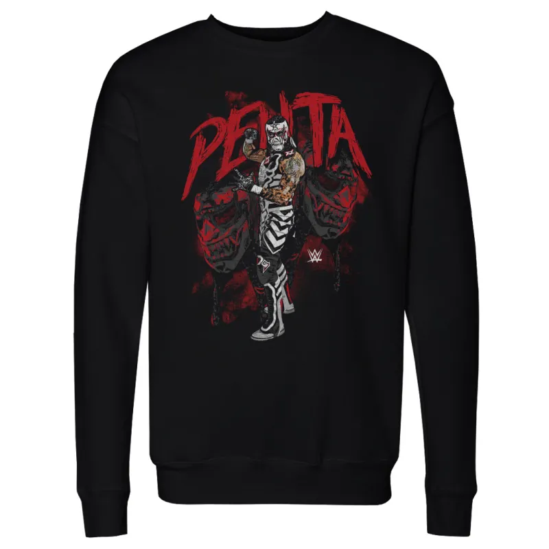 Men's 500 Level Black Penta Grunge Pose Pullover Sweatshirt sold by WWE