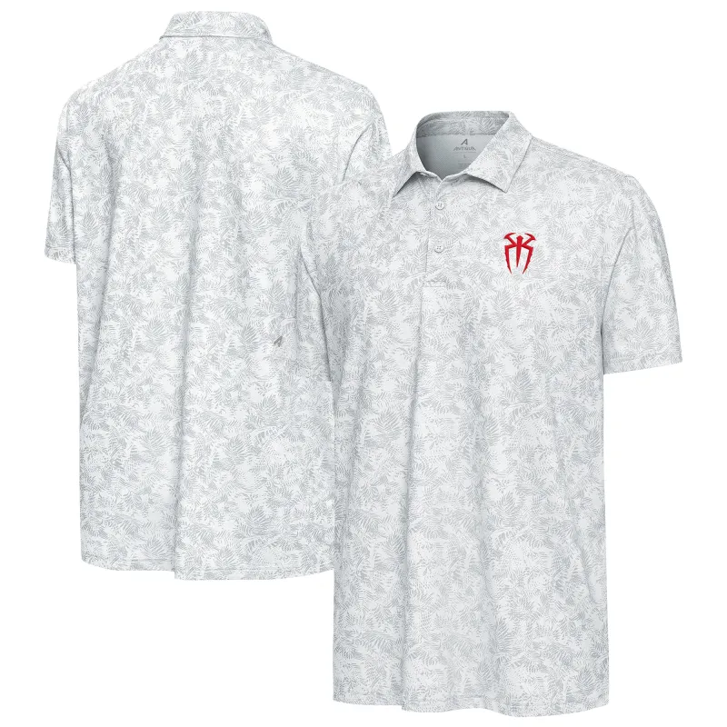 Men's Antigua White Roman Reigns Lush Polo sold by WWE