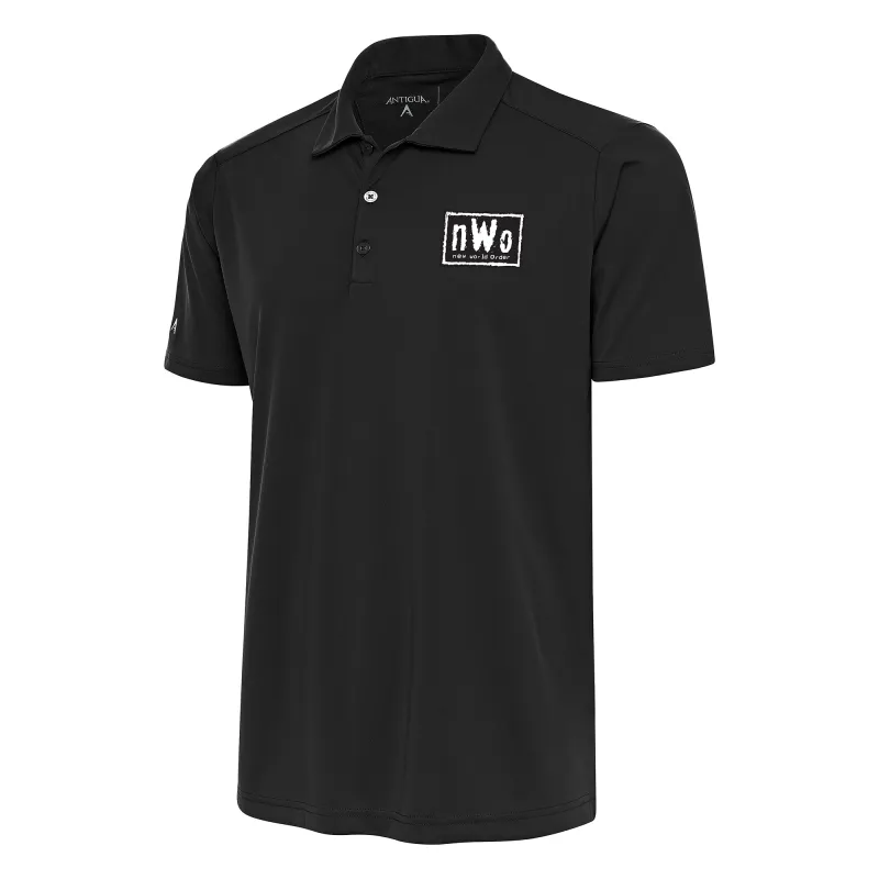 Men's Antigua Charcoal nWo Tribute Polo sold by WWE