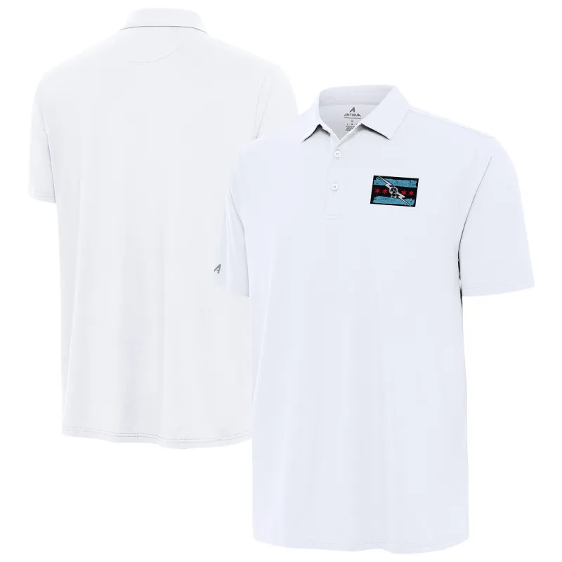 Men's Antigua White CM Punk Era Polo sold by WWE