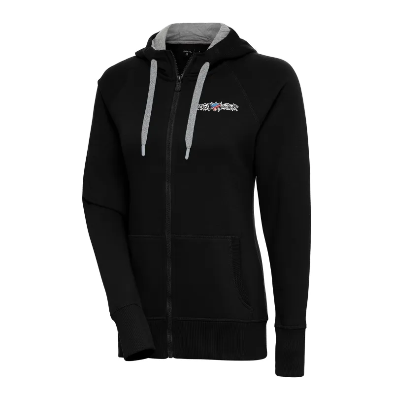 Women's Antigua Black Cody Rhodes Victory Full-Zip Hoodie sold by WWE