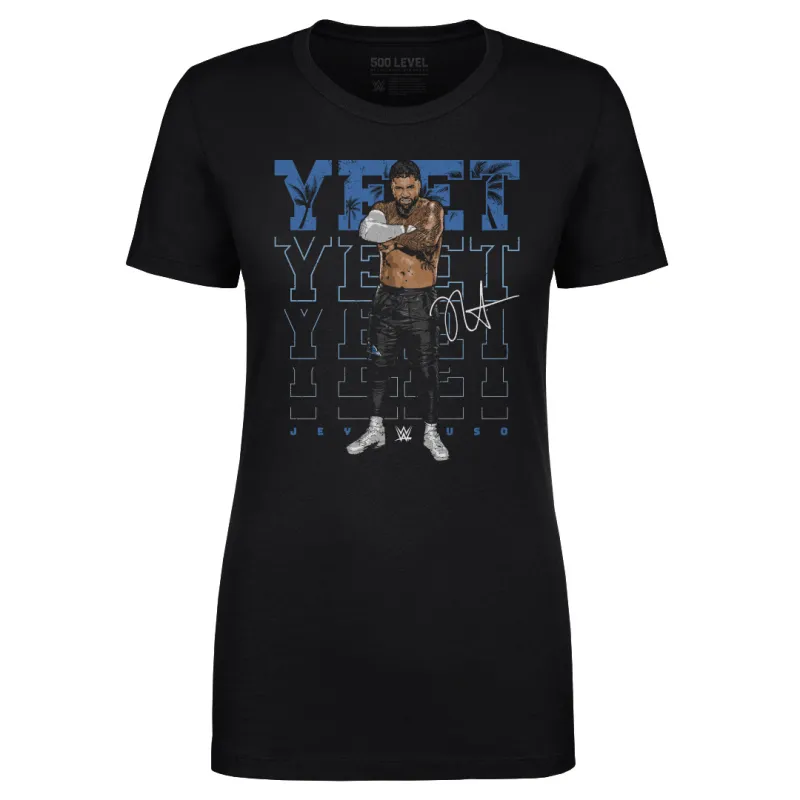 Women's 500 Level Black Jey Uso Yeet T-Shirt made by WWE
