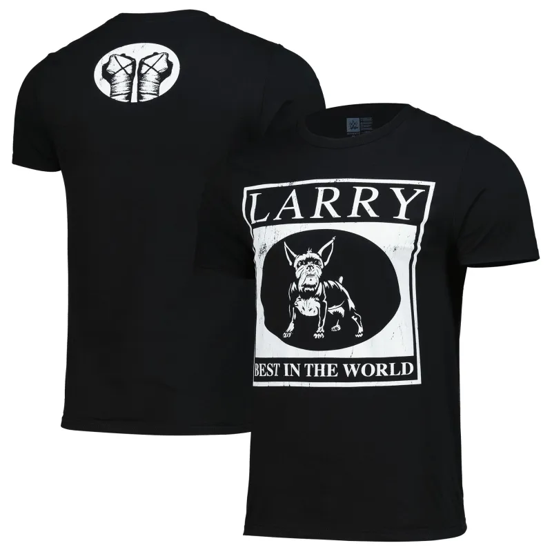 Men's Black CM Punk Larry Best In The World T-Shirt sold by WWE