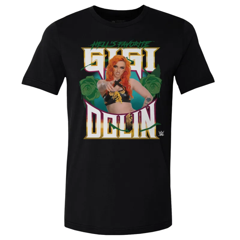 Men's 500 Level Black Gigi Dolin Hell's Favorite T-Shirt sold by WWE