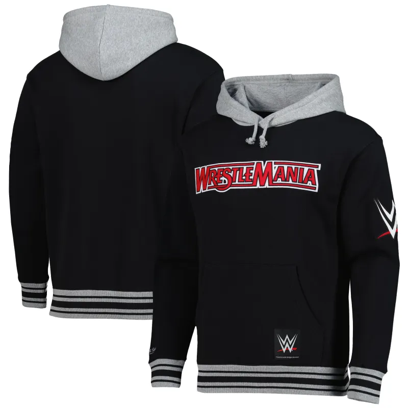 Men's Black WrestleMania 41 There And Back Pullover Hoodie sold by WWE