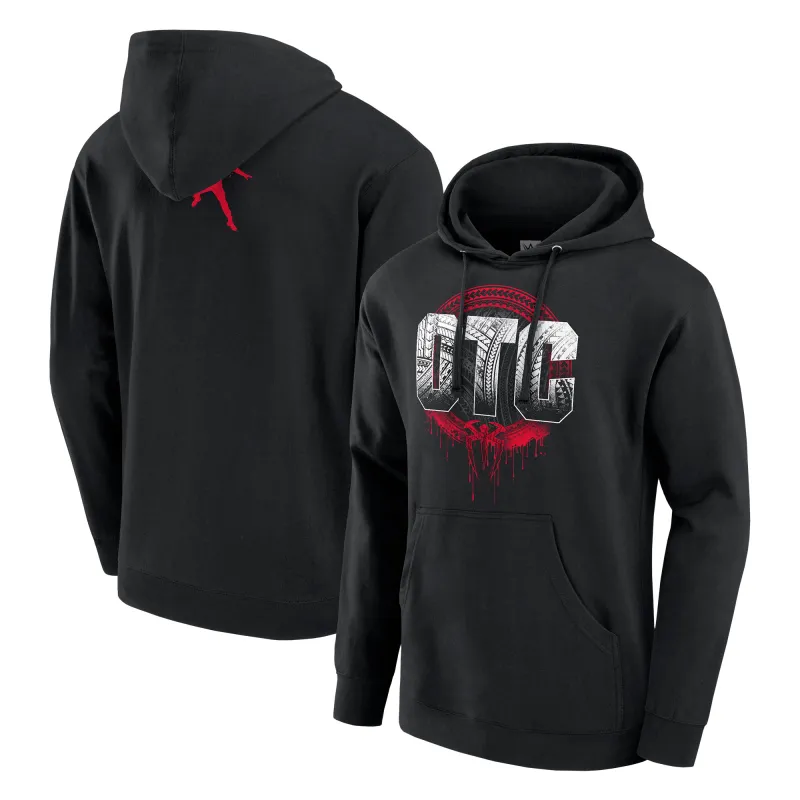 Men's Black Roman Reigns OTC Pullover Hoodie sold by WWE