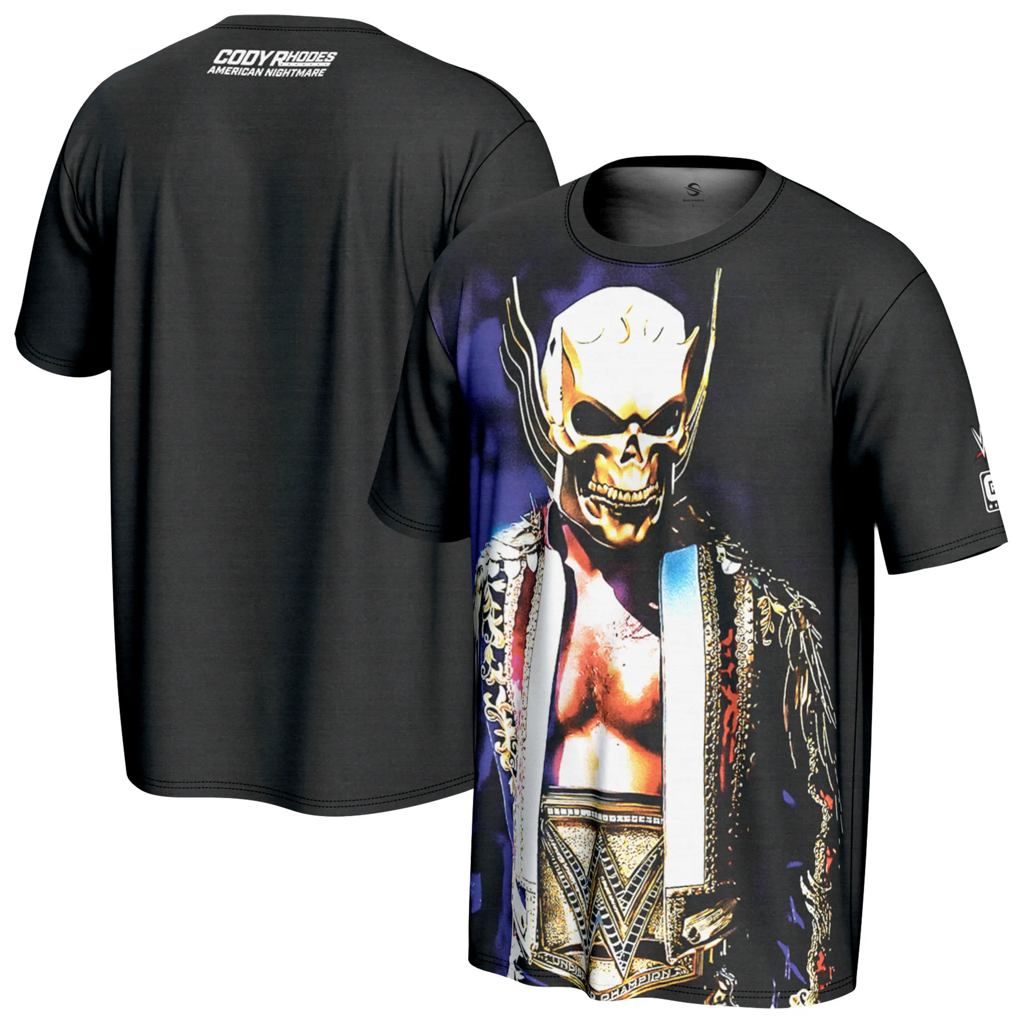 Men's ProSphere Black Cody Rhodes American Nightmare T-Shirt sold by WWE