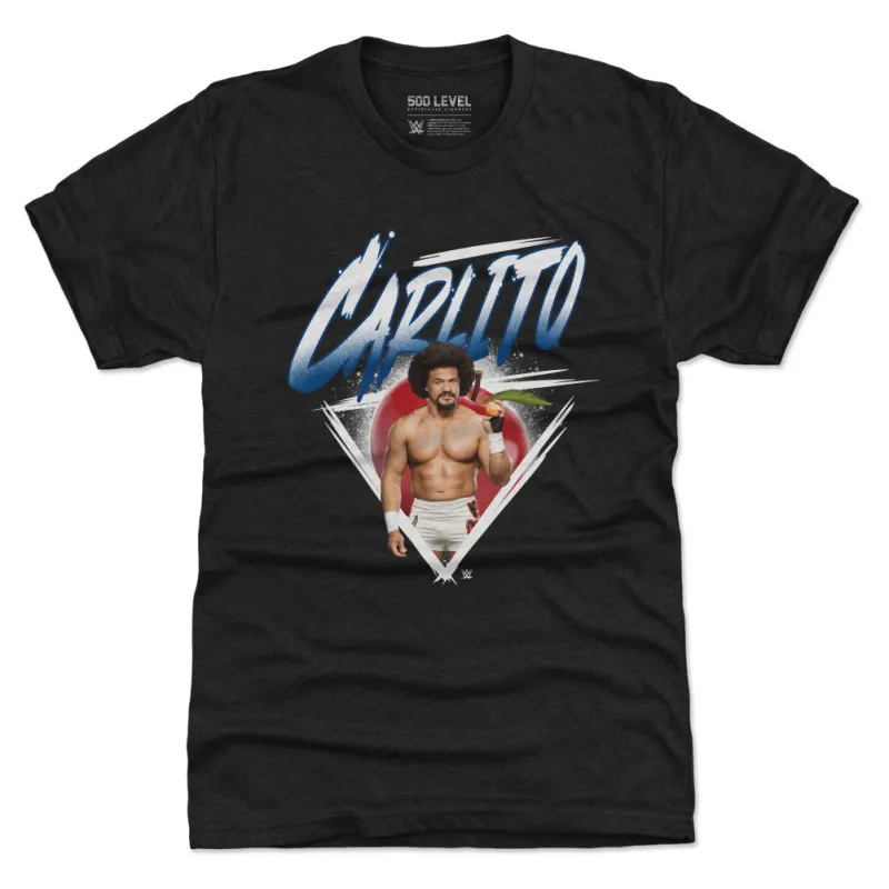Men's 500 Level Heather Black Carlito Triangle Tri-Blend T-Shirt sold by WWE