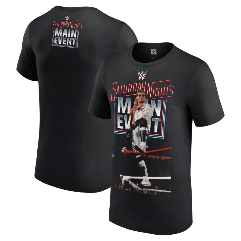 Men's Black Shawn Michaels Saturday Night's Main Event T-Shirt made by WWE