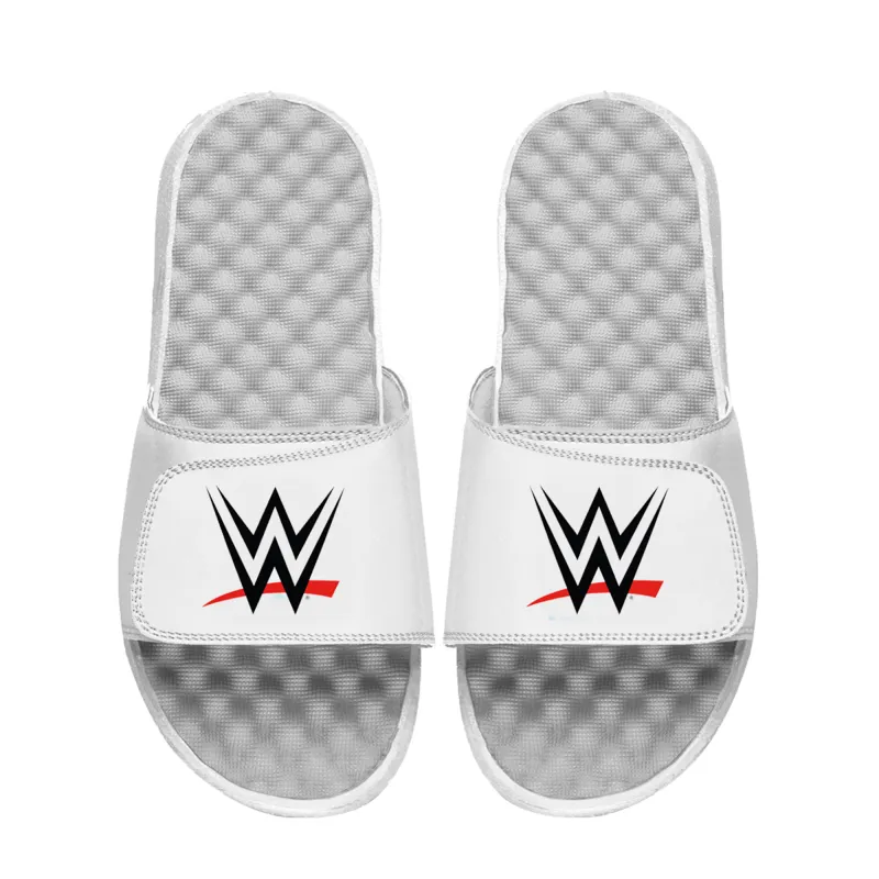 Unisex ISlide White WWE Logo Slide Sandals sold by WWE
