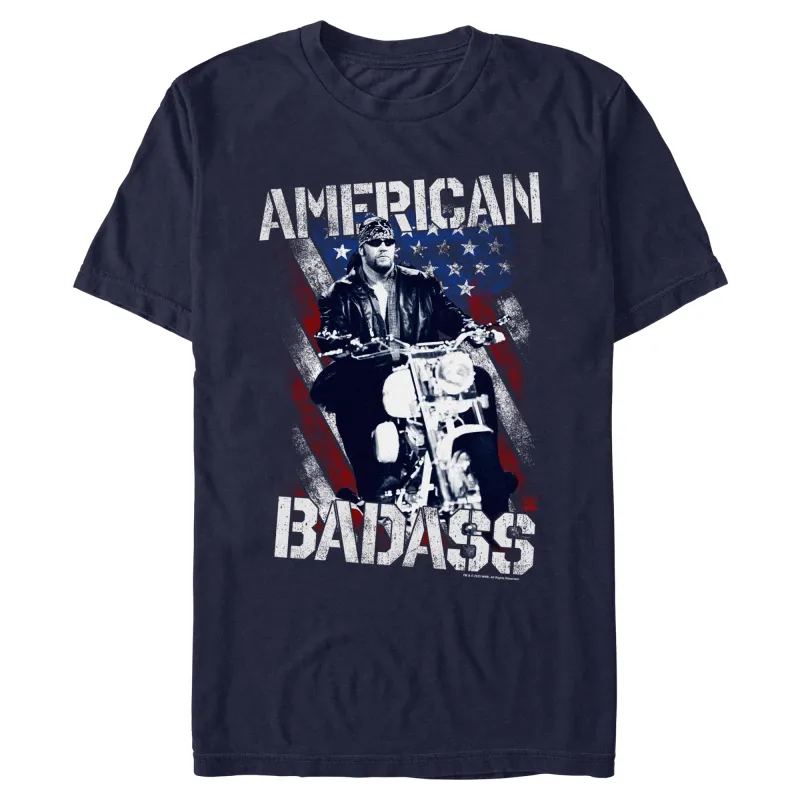 Men's Navy The Undertaker American Badass T-Shirt sold by WWE