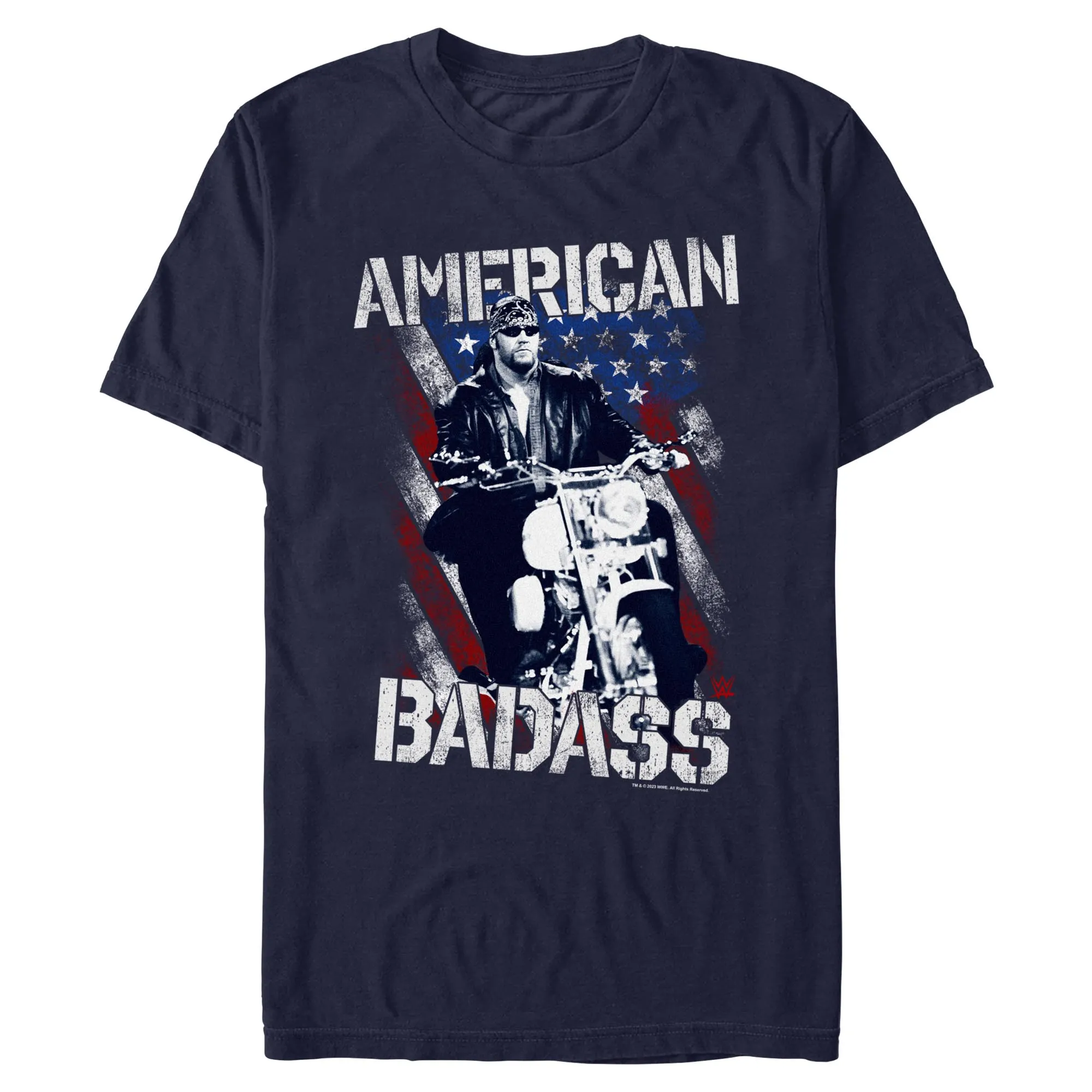 Men's Navy The Undertaker American Badass T-Shirt sold by WWE