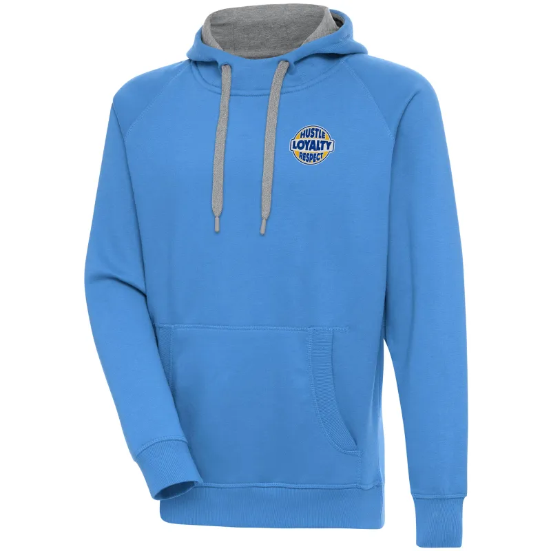 Men's Antigua  Powder Blue John Cena Victory Pullover Hoodie sold by WWE