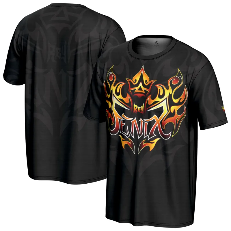 Men's ProSphere Black Rey Fenix T-Shirt made by WWE