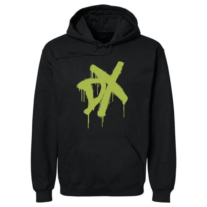 Men's 500 Level  Black D-Generation X Spray Paint Logo Pullover Hoodie sold by WWE