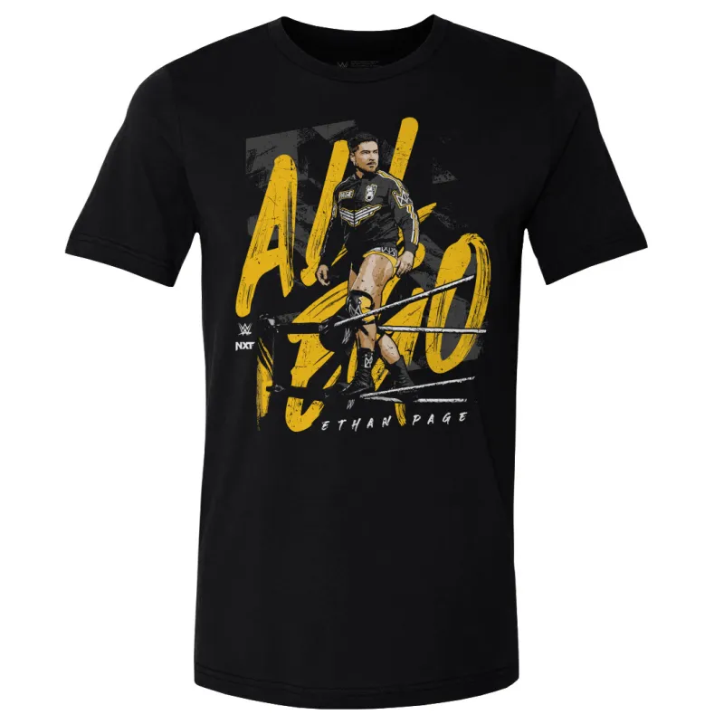 Men's 500 Level  Black Ethan Page All Ego T-Shirt sold by WWE