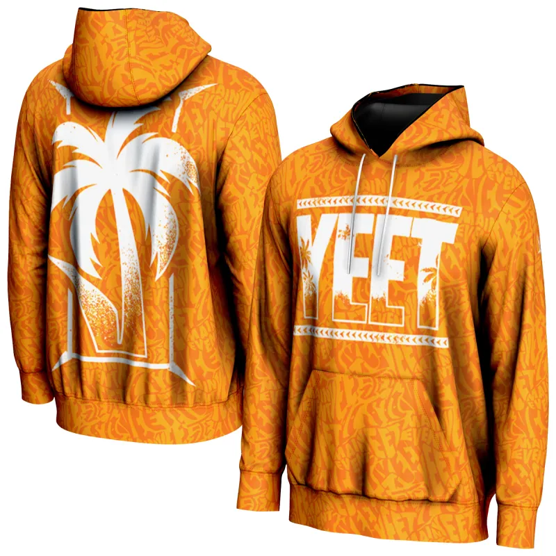 Men's ProSphere Orange Jey Uso Yeet Camo Pullover Hoodie sold by WWE