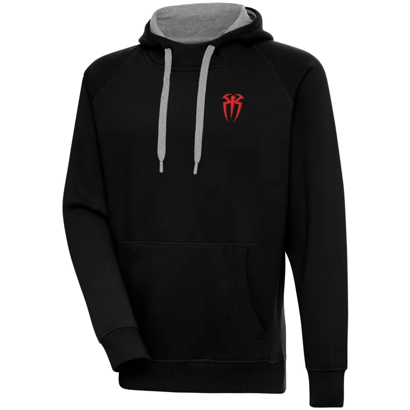 Men's Antigua  Black Roman Reigns Victory Pullover Hoodie sold by WWE