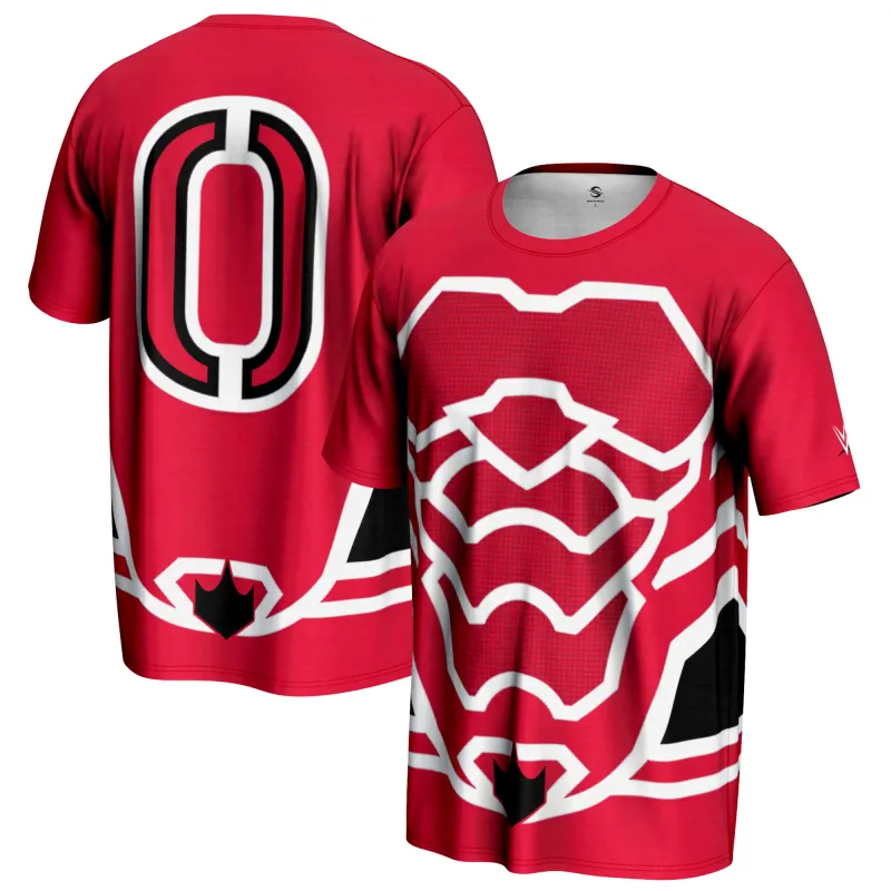 Men's ProSphere Red Penta In-Ring T-Shirt sold by WWE