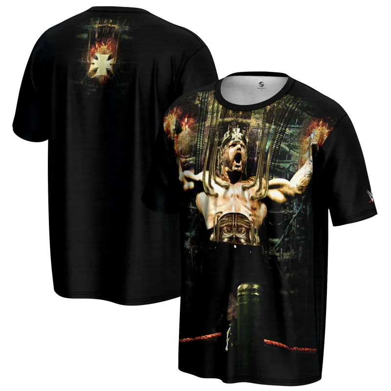Men's ProSphere Black Triple H Cyborg T-Shirt sold by WWE