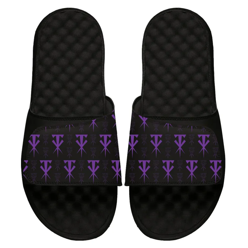 Men's ISlide Black The Undertaker Slide Sandals sold by WWE