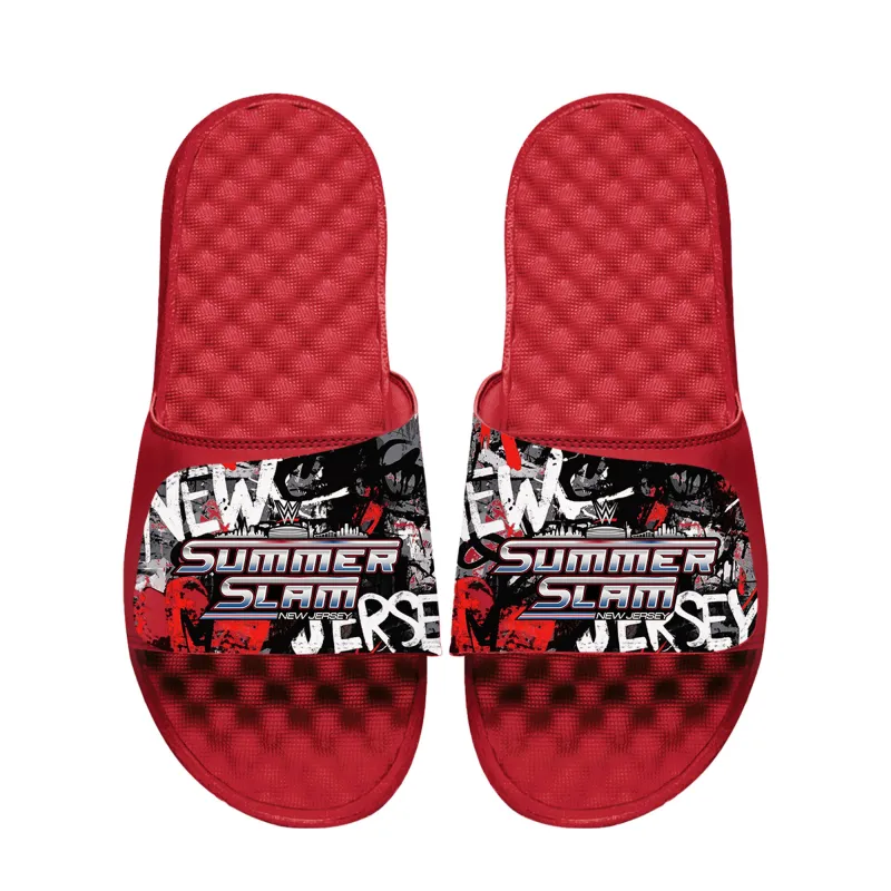 Unisex ISlide SummerSlam 2025 Graffiti Slide Sandals sold by WWE