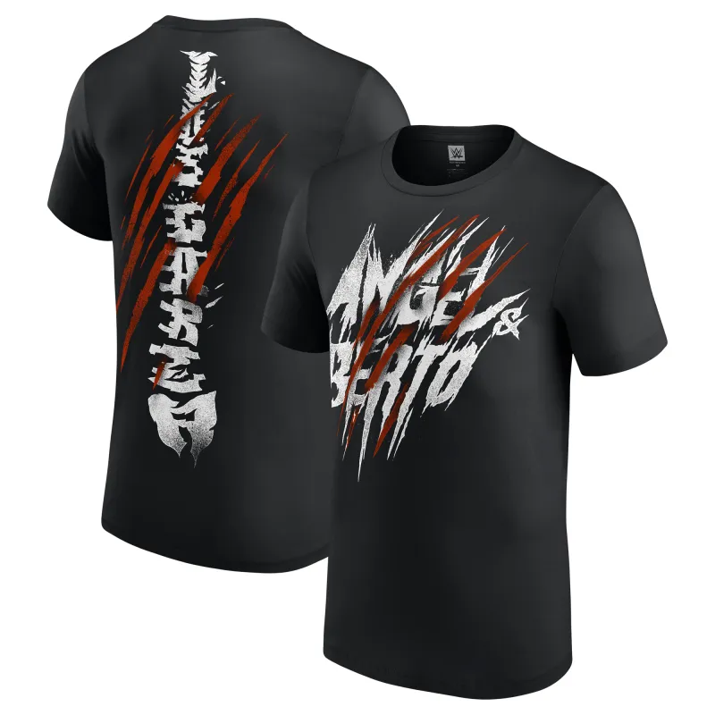Men's Black Los Garza T-Shirt made by WWE