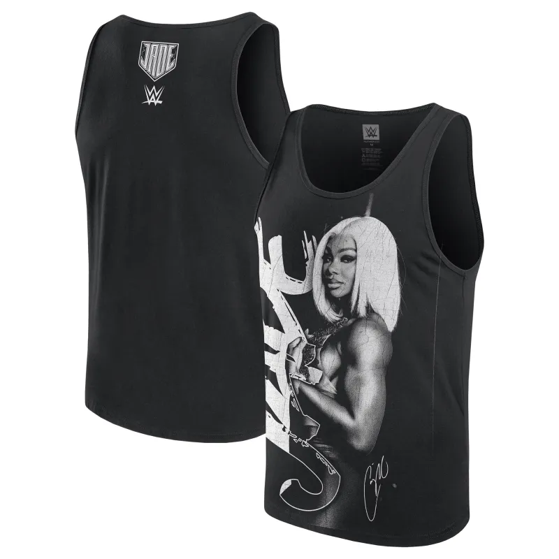 Men's Black Jade Cargill Photo Tank Top sold by WWE
