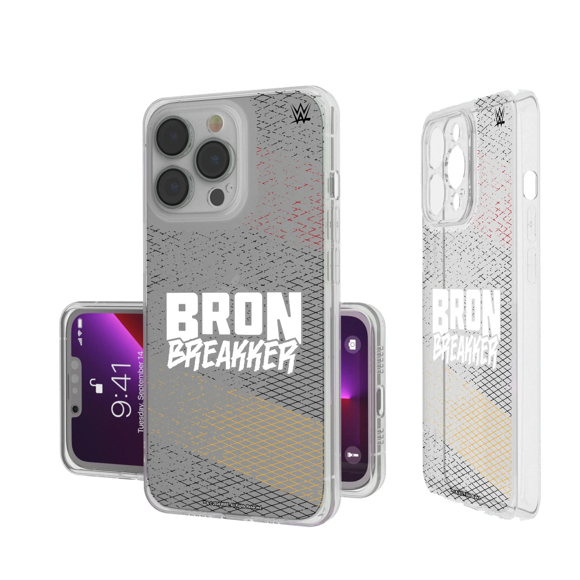 Keyscaper Bron Breakker Superstar iPhone Clear Case sold by WWE