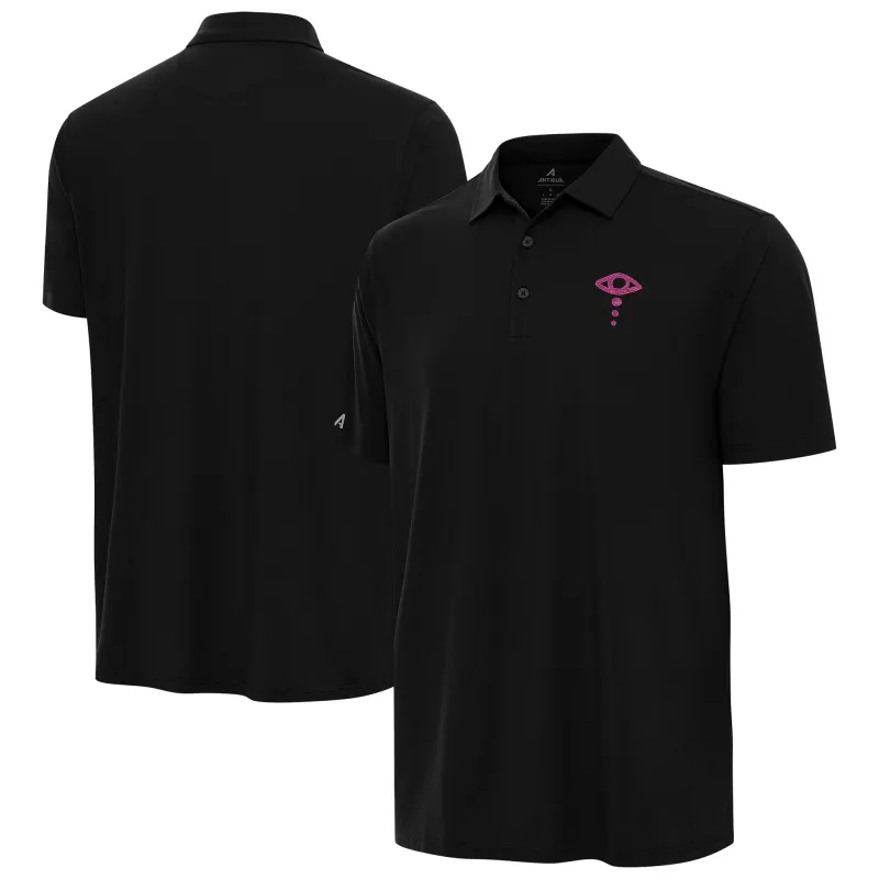 Men's Antigua Black Liv Morgan Era Polo sold by WWE