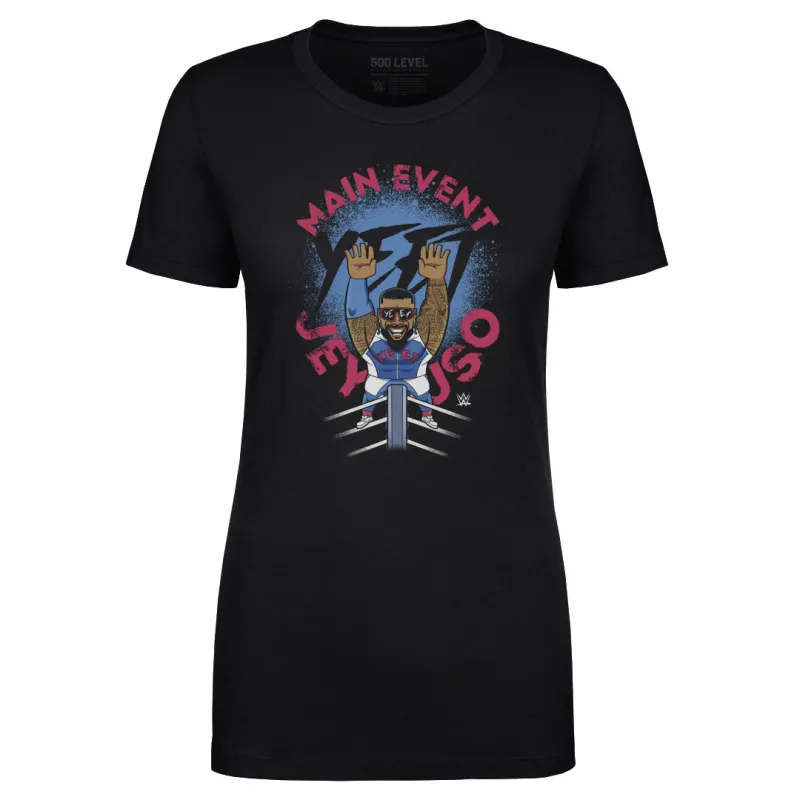 Women's 500 Level Black Jey Uso Big Shots Ropes T-Shirt made by 500 Level