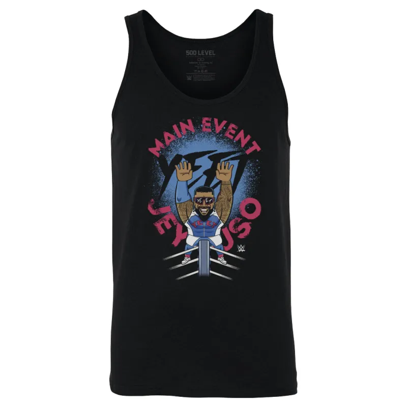 Men's 500 Level Black Jey Uso Big Shots Ropes Tank Top sold by WWE