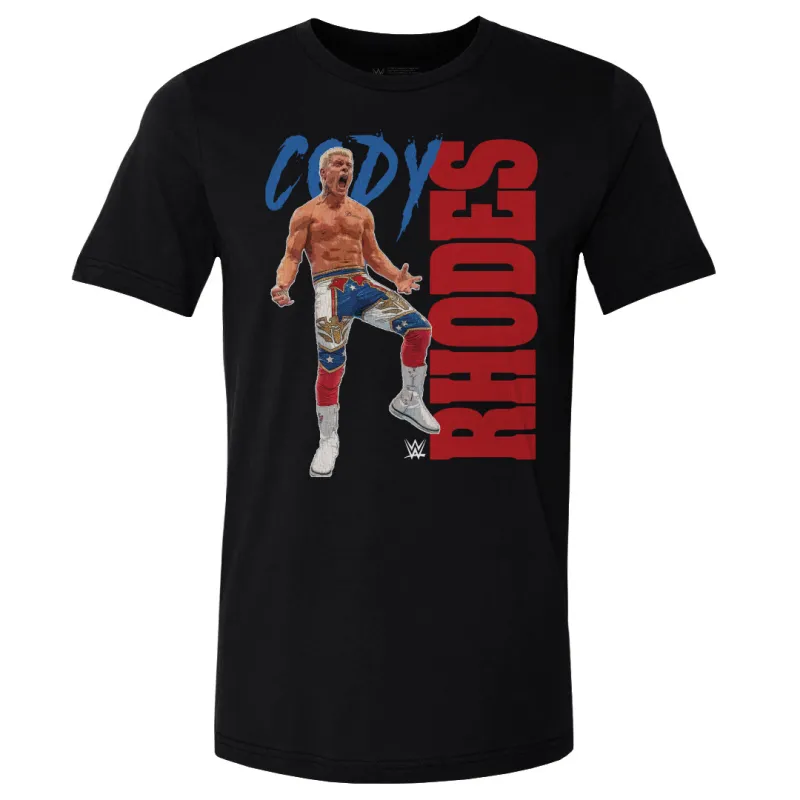 Men's 500 Level Black Cody Rhodes Celebration T-Shirt sold by WWE