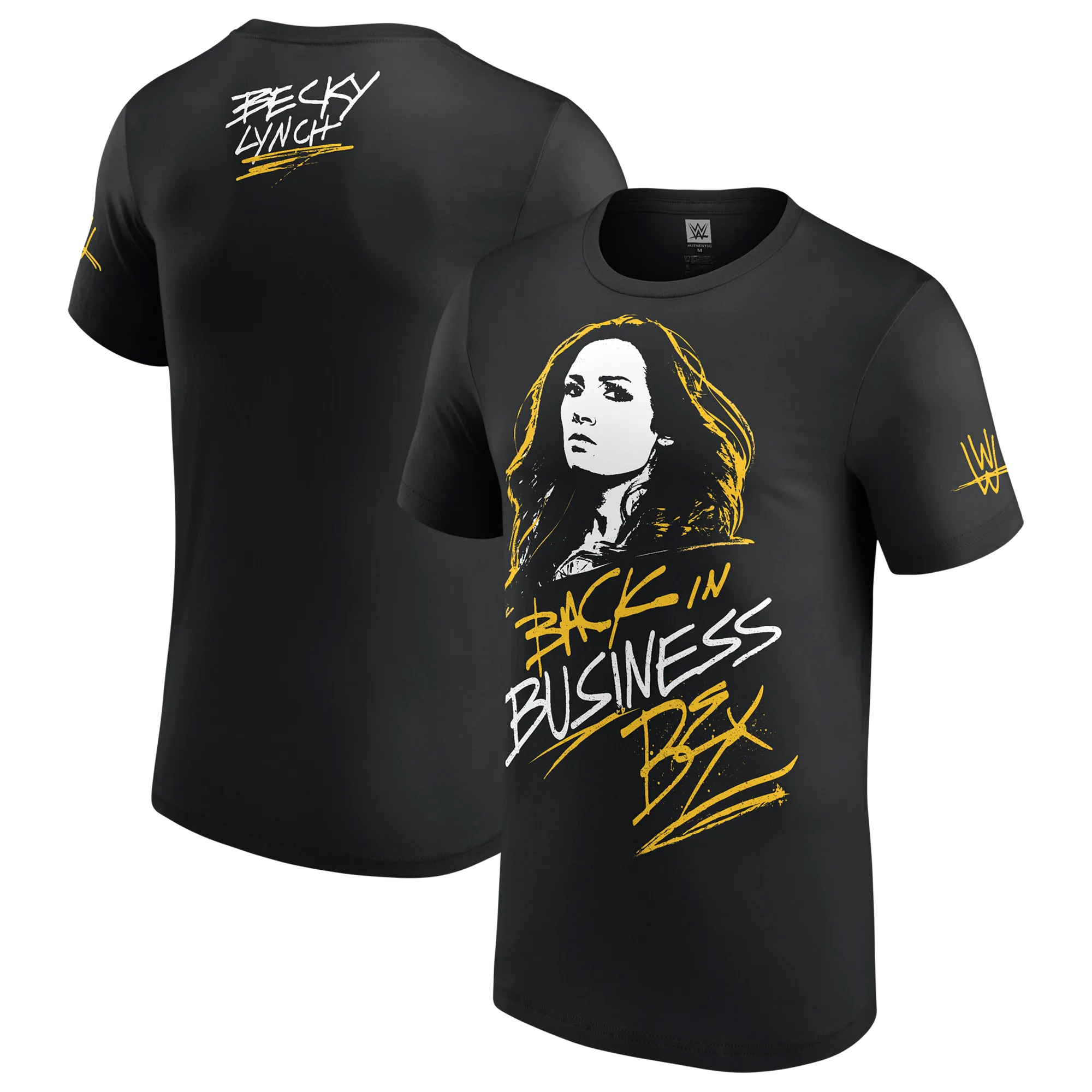 Men's Black Becky Lynch Back In Business Bex T-Shirt sold by WWE