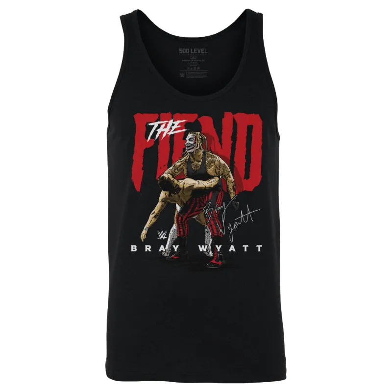 Men's 500 Level Black Bray Wyatt The Fiend Tank Top sold by WWE