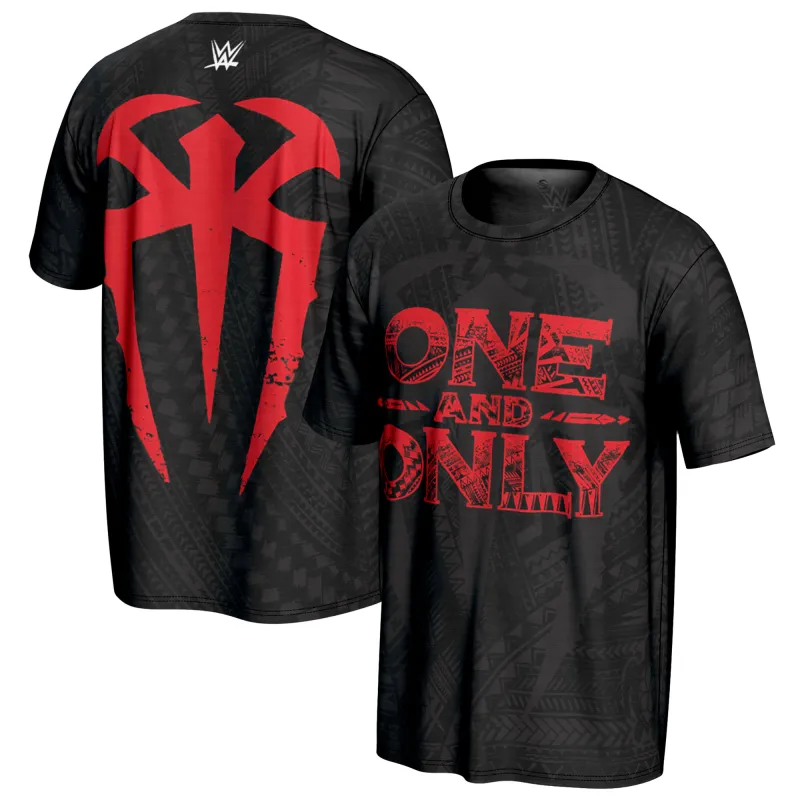 Men's ProSphere Black Roman Reigns One And Only T-Shirt sold by WWE
