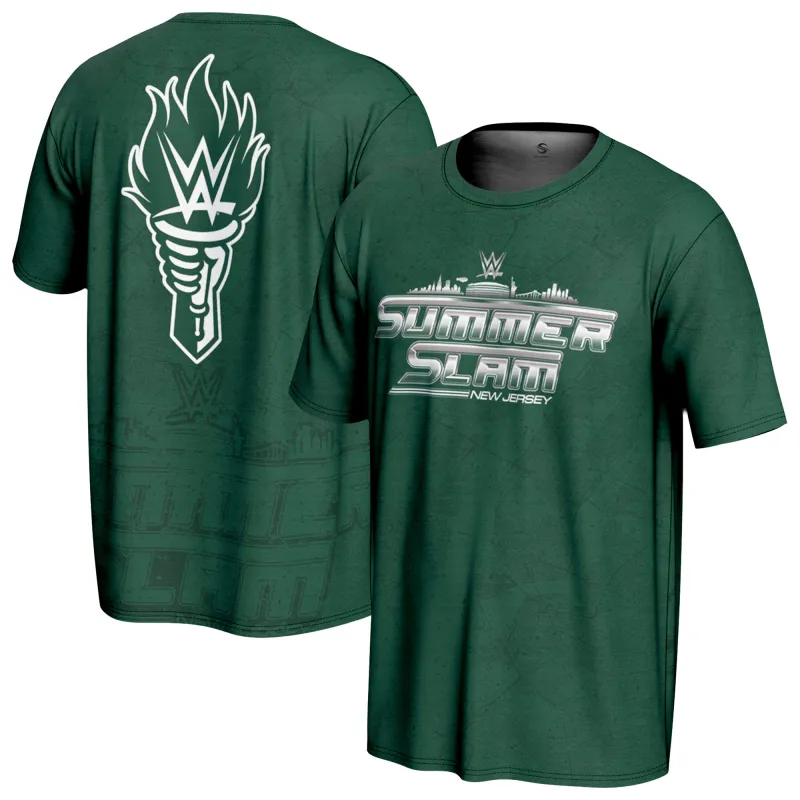 Men's ProSphere Green SummerSlam 2025 City T-Shirt sold by WWE