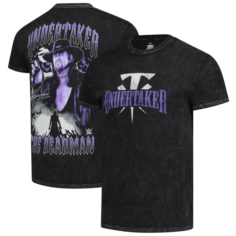 Men's Ripple Junction Black The Undertaker "Distressed Undertaker The Deadman" T-Shirt sold by WWE