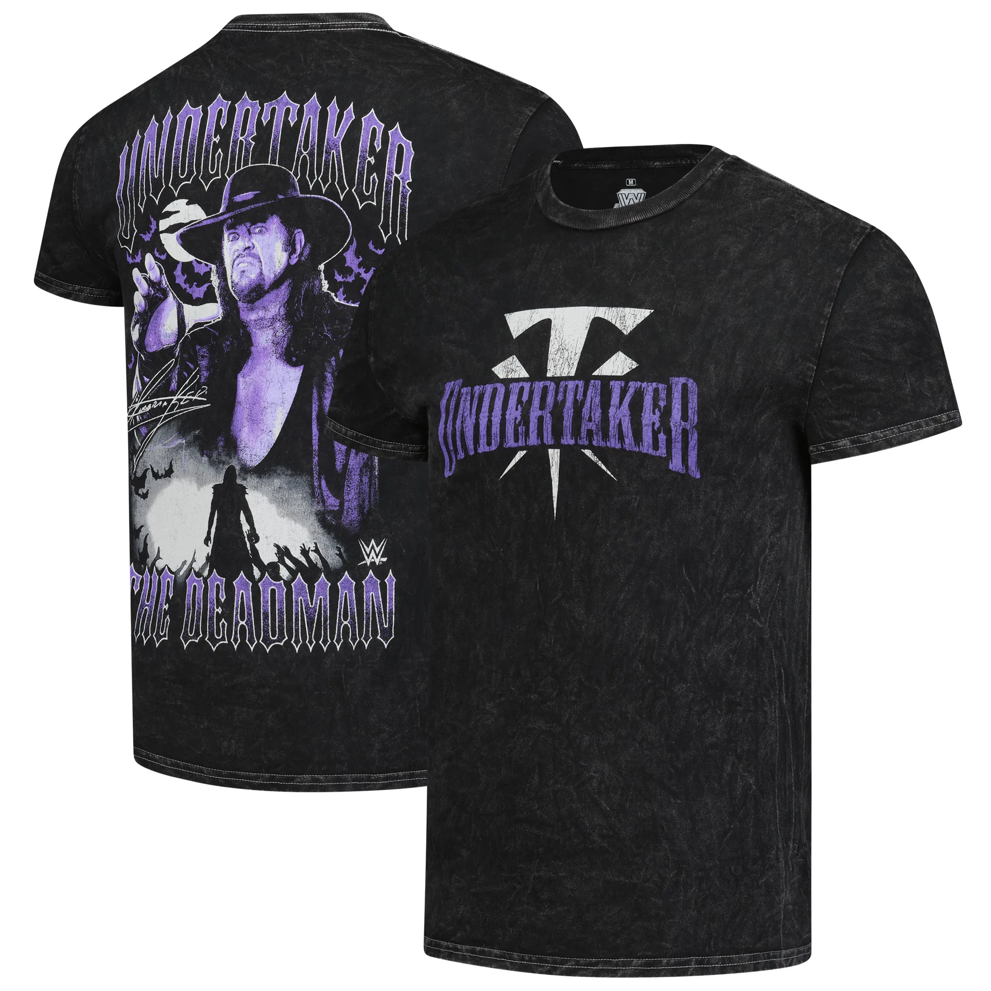 Men's Ripple Junction Black The Undertaker "Distressed Undertaker The Deadman" T-Shirt sold by WWE