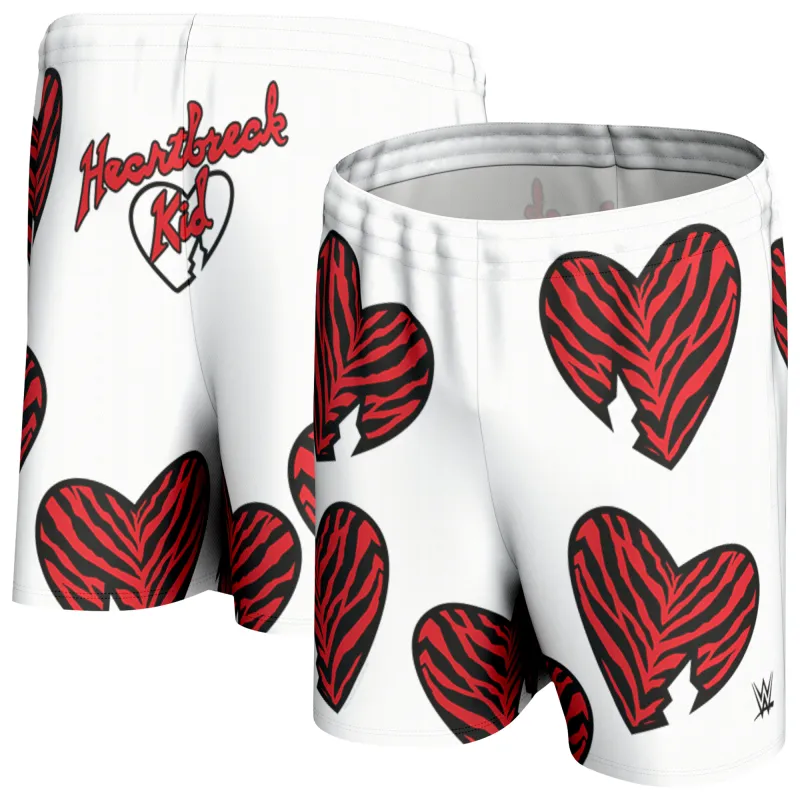 Men's ProSphere  White Shawn Michaels WrestleMania 10 Replica Shorts made by WWE
