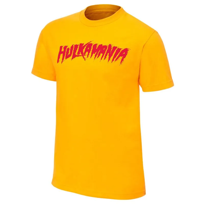 Men's Yellow Hulk Hogan Hulkamania T-Shirt sold by WWE