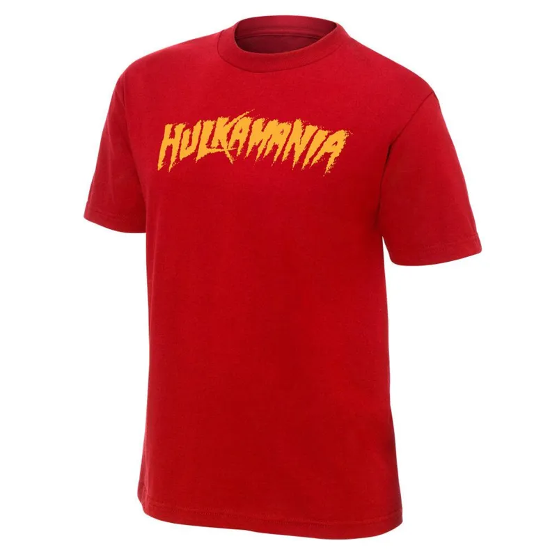 Men's Red Hulk Hogan Hulkamania T-Shirt sold by WWE