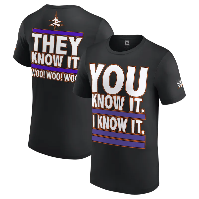 Men's Black Zack Ryder You Know It T-Shirt sold by WWE