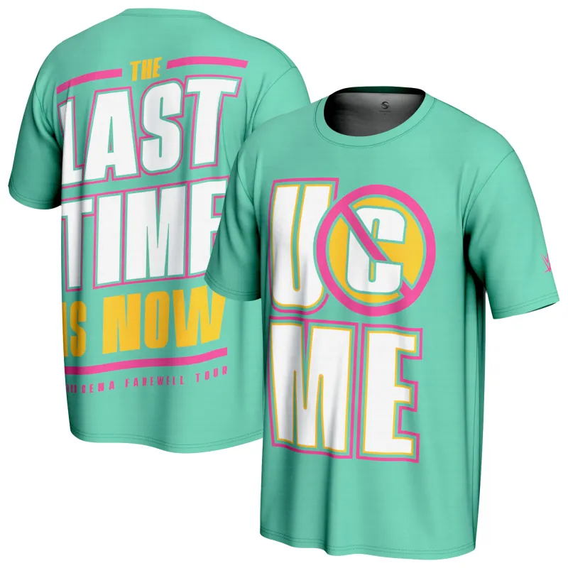 Men's ProSphere Teal John Cena San Diego Farewell Tour T-Shirt sold by WWE